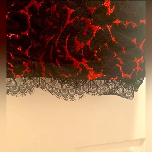 Nanette Lepore Red/black Lace dress Size 4 - Picture 4 of 7